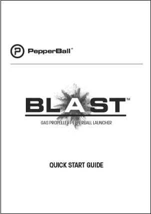 PepperBall BLAST Manual