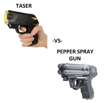 Taser vs Pepper gun