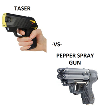 Taser vs Pepper Gun Spray