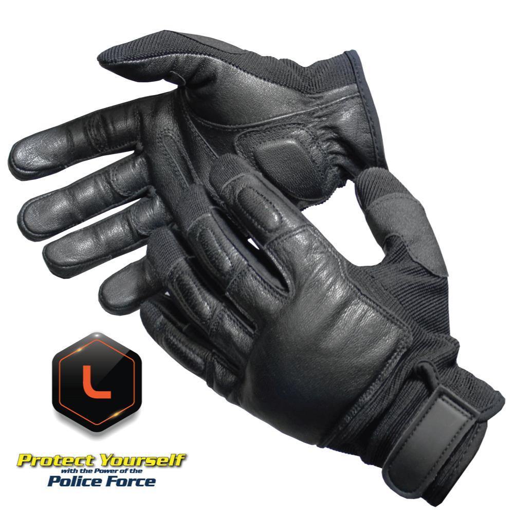 Hard Knuckle Black Tactical Police Force SAP XL Gloves 