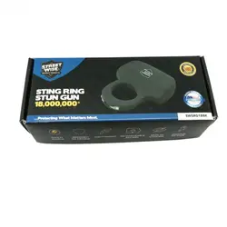 Streetwise Sting Ring 18,000,000 Stun Gun - Black