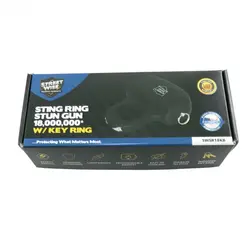 Streetwise Sting Ring 18,000,000 Stun Gun W/ Key Ring - Black