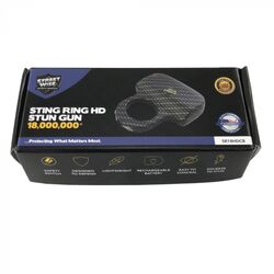 Streetwise Sting Ring 18,000,000 Stun Gun - HD Black - Box