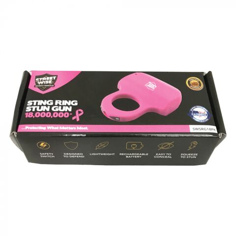 Streetwise Sting Ring 18,000,000 Stun Gun - Pink